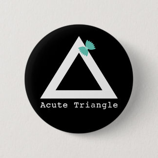Badge Rond 5 Cm Bouton Triangle Aigu