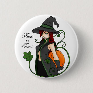 Badge Rond 5 Cm Bouton Trick-or-Treat