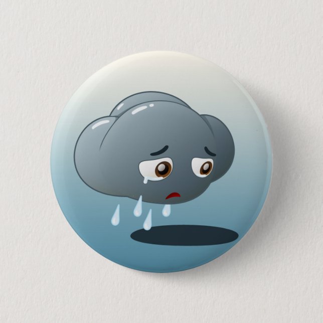 Badge Rond 5 Cm Bouton triste (Devant)