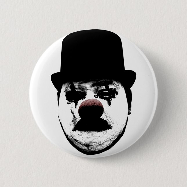 Badge Rond 5 Cm Bouton triste de clown (Devant)