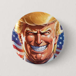 Badge Rond 5 Cm Bouton Trump MAGA 2024 America First