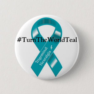 Badge Rond 5 Cm bouton #TurnTheWorldTeal