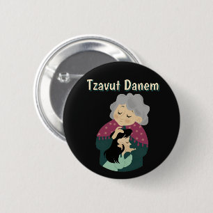 Badge Rond 5 Cm Bouton Tzavut Danem