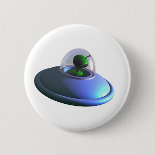 Badge Rond 5 Cm Bouton UFO Lil Cute