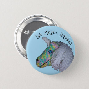 Badge Rond 5 Cm Bouton - Unicorn Magic en couleur