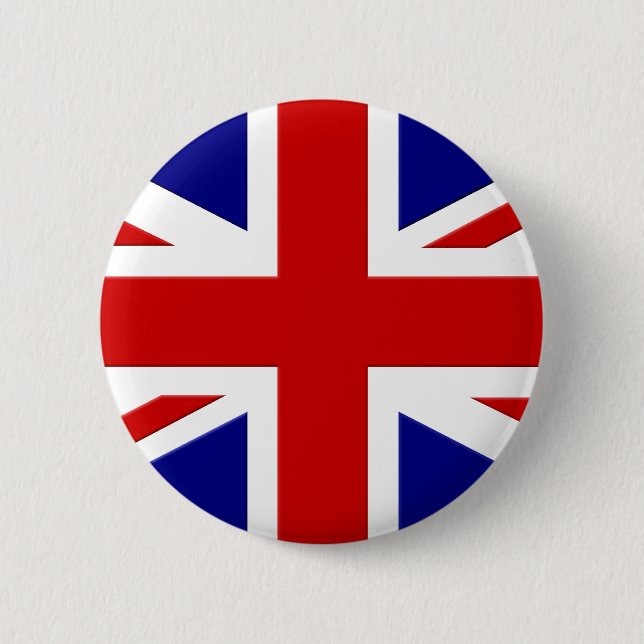 Badge Rond 5 Cm Bouton Union Jack (Devant)