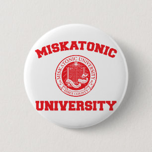 Badge Rond 5 Cm Bouton Université Miskatonique