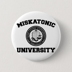 Badge Rond 5 Cm Bouton Université Miskatonique