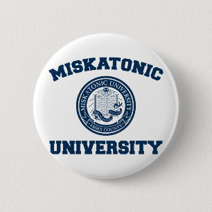 Badge Rond 5 Cm Bouton Université Miskatonique