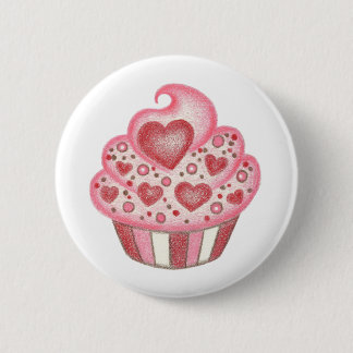 Badge Rond 5 Cm Bouton Valentine