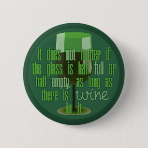 Badge Rond 5 Cm Bouton Verre à vin