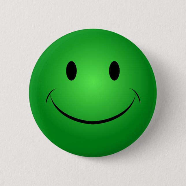 Badge Rond 5 Cm Bouton vert (Devant)