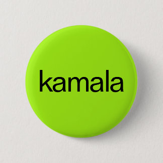 Badge Rond 5 Cm bouton vert citron "kamala"