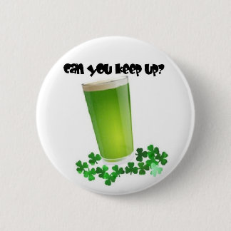 Badge Rond 5 Cm Bouton vert de bière