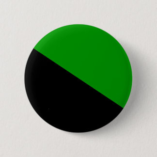 Badge Rond 5 Cm Bouton vert de drapeau d'anarchiste