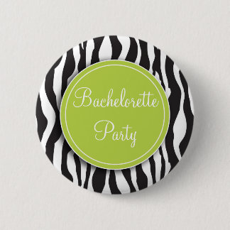 Badge Rond 5 Cm Bouton vert de partie de Bachelorette d'impression