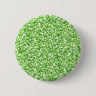 Badge Rond 5 Cm Bouton vert de parties scintillantes