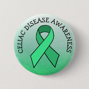 Badge Rond 5 Cm Bouton vert du ruban de sensibilisation aux maladi