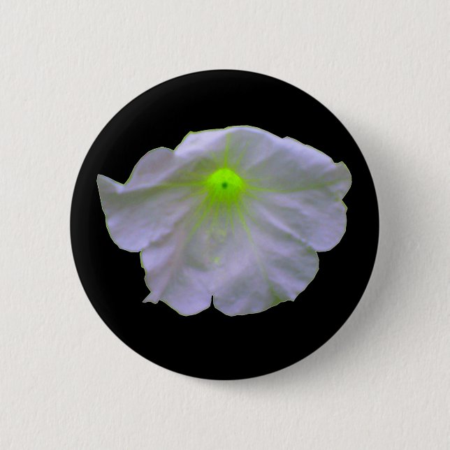 Badge Rond 5 Cm Bouton vert pétunia (Devant)