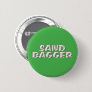 Badge Rond 5 Cm Bouton vert Sandbagger