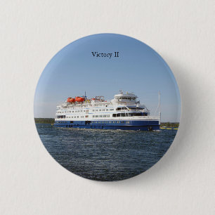 Badge Rond 5 Cm Bouton Victory II