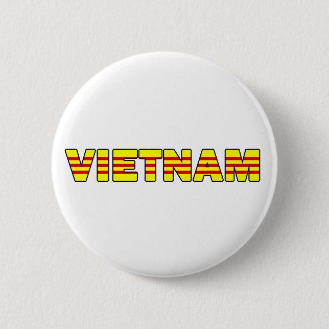 Badge Rond 5 Cm Bouton Vietnam (Devant)