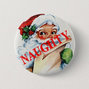 Badge Rond 5 Cm Bouton vilain de Pin d'insigne de Noël de Noël d