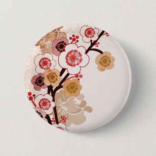 Badge Rond 5 Cm Bouton vintage de Sakura