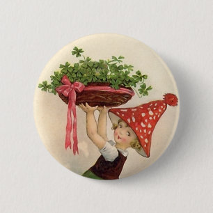 Badge Rond 5 Cm Bouton vintage du jour de St Patrick