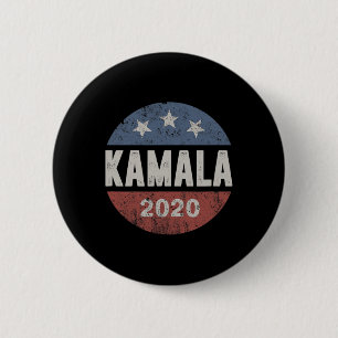 Badge Rond 5 Cm Bouton Vintage Kamala Harris 2020
