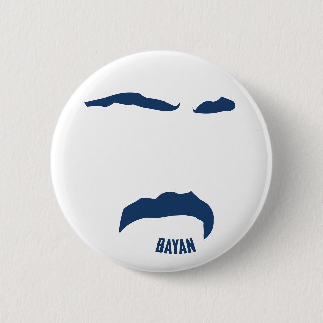 Badge Rond 5 Cm Bouton Visage Bayan (Devant)
