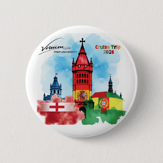 Badge Rond 5 Cm Bouton Visiiion (Devant)