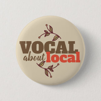 Badge Rond 5 Cm Bouton Vocal À propos de Local