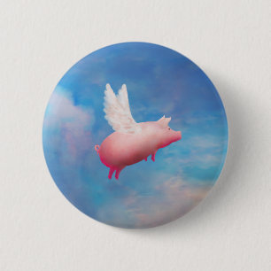 Badge Rond 5 Cm bouton volant de porc
