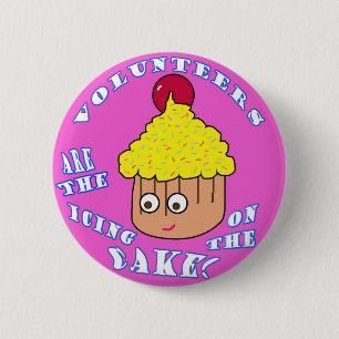 Badge Rond 5 Cm Bouton VOLONTAIRE d'APPRÉCIATION