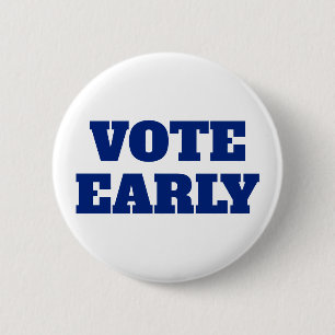 Badge Rond 5 Cm Bouton Vote anticipé