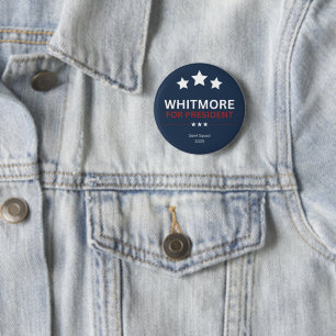 Badge Rond 5 Cm Bouton Whitmore pour le président