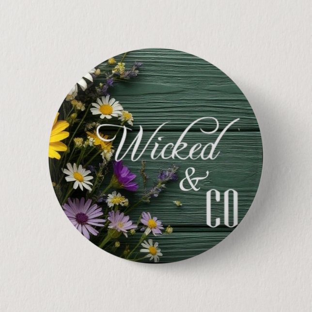 Badge Rond 5 Cm Bouton Wicked & CO 1 Round (Devant)
