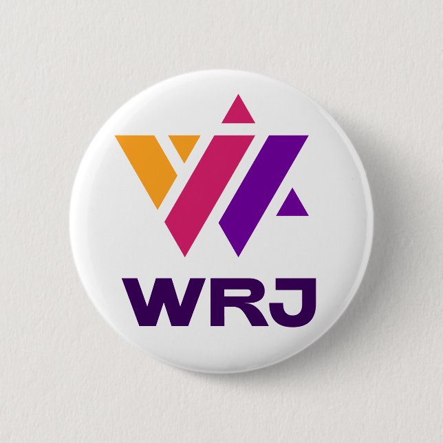 Badge Rond 5 Cm Bouton WRJ (Devant)