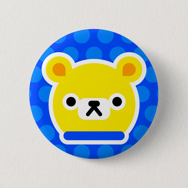 Badge Rond 5 Cm Bouton - Yummi (Devant)