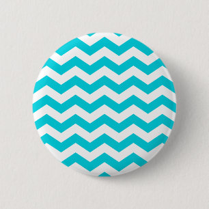 Badge Rond 5 Cm Bouton Zag blanc
