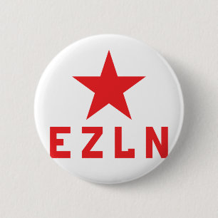 Badge Rond 5 Cm Bouton Zapatiste EZLN