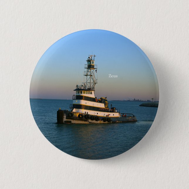 Badge Rond 5 Cm Bouton Zeus (Devant)