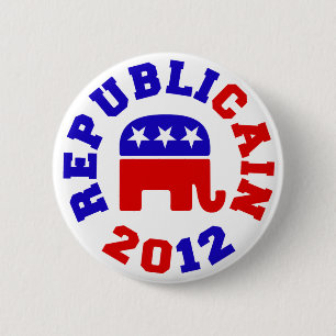 Badge Rond 5 Cm Boutons 2012 d'élection de Republicain Herman Caïn