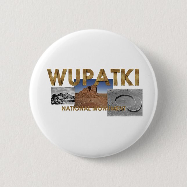 Badge Rond 5 Cm Boutons ABH Wupatki NM (Devant)