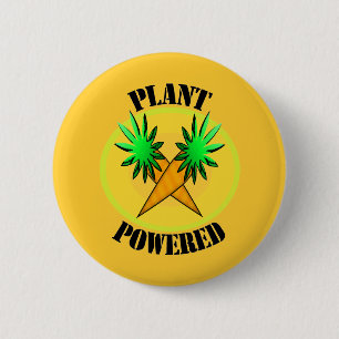 Badge Rond 5 Cm Boutons actionnés par plante