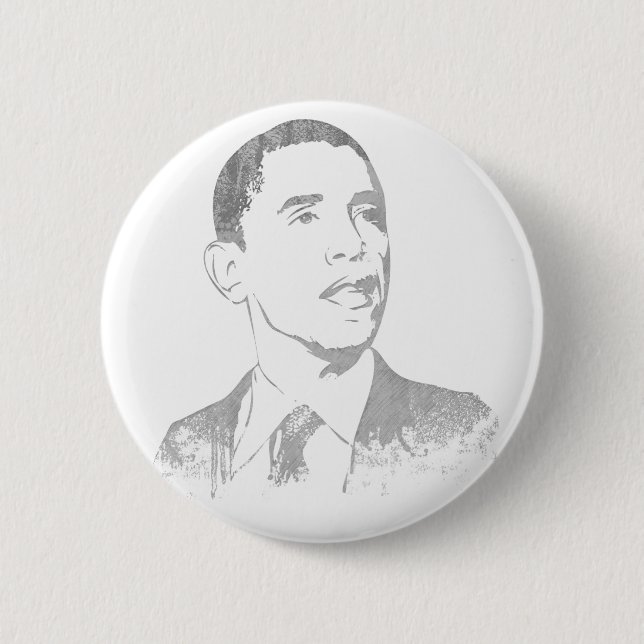 Badge Rond 5 Cm Boutons affligés de Barack Obama (Devant)