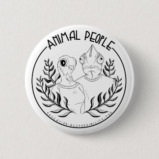 Badge Rond 5 Cm Boutons Animaux