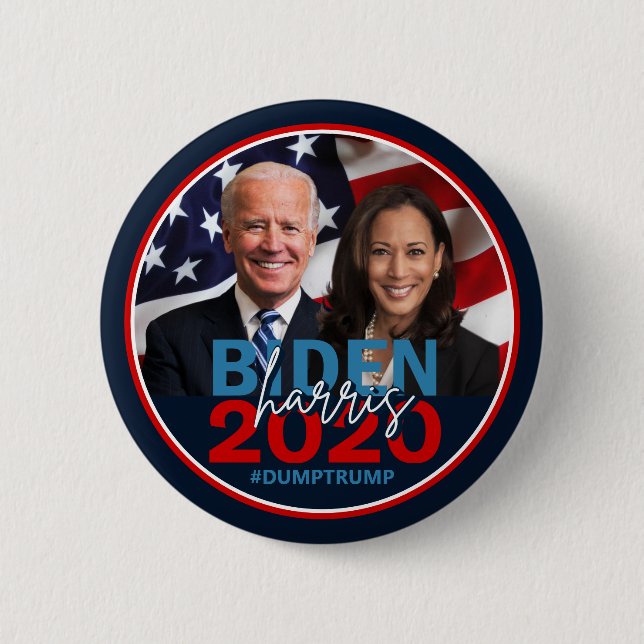 Badge Rond 5 Cm Boutons Bouton Collectible Cool Biden Harris 2020 (Devant)