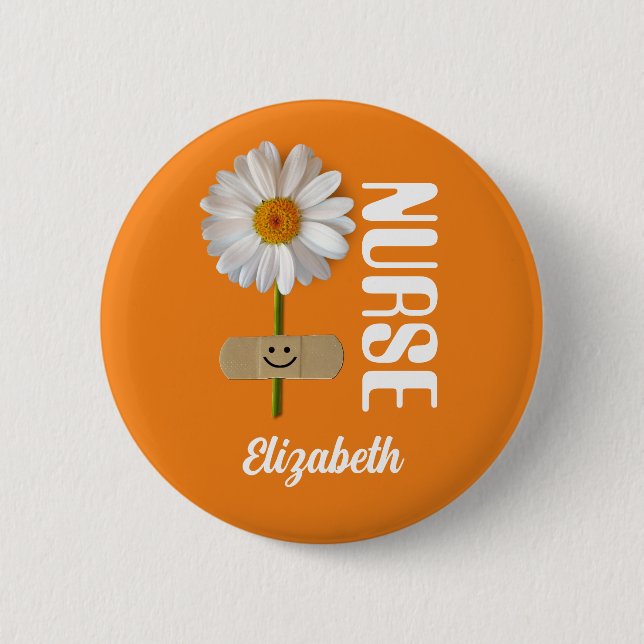 Badge Rond 5 Cm Boutons cadeaux personnalisés pour les infirmières (Devant)